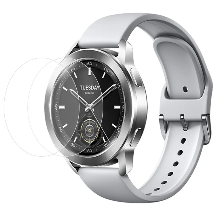 2Pcs For Xiaomi Watch S3 Vidro Temperado 2.5D Arc Edge Ultra Clear Protetor de Tela do Relógio