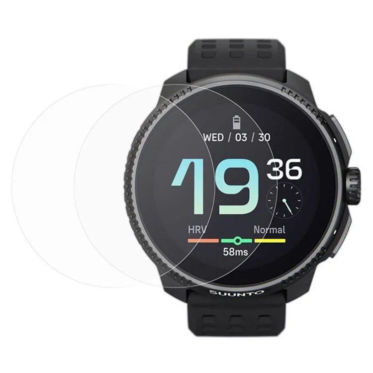 2Pcs For Suunto Race Watch Screen Protector 2.5D Arc Edge HD Clear Tempered Glass Film