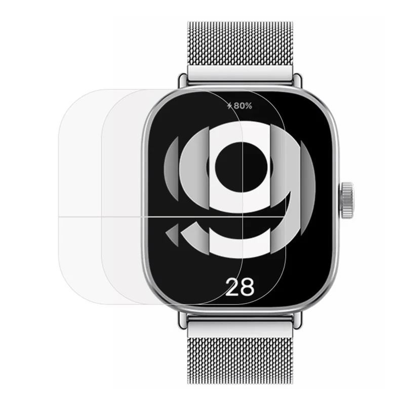 2Pcs / Pack For Xiaomi Redmi Watch 4 Watch Screen Protector Soft TPU HD Clear Film