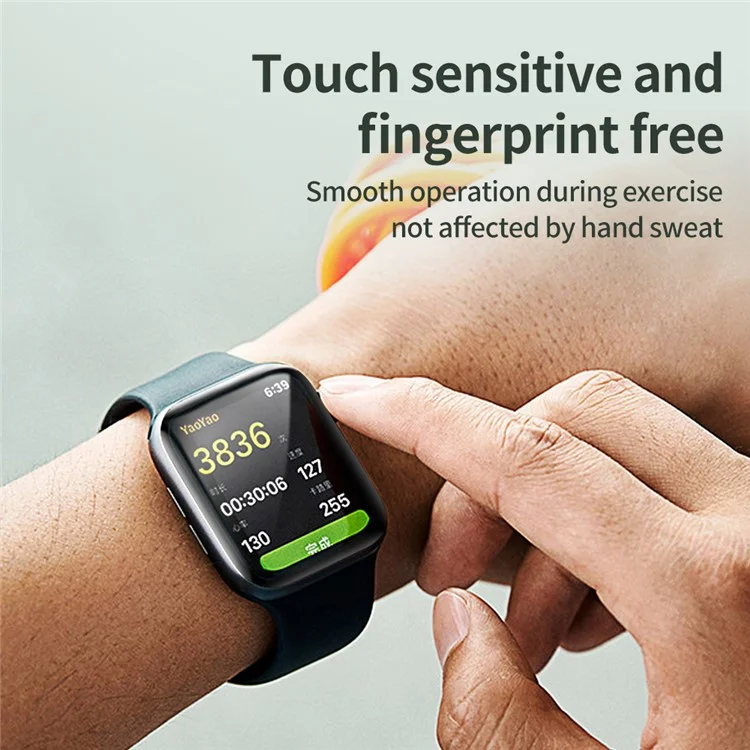 Für Apple Watch Series 9 / 8 / 7 45mm HD Klarer Bildschirmschutz PMMA Vollflächenabdeckung