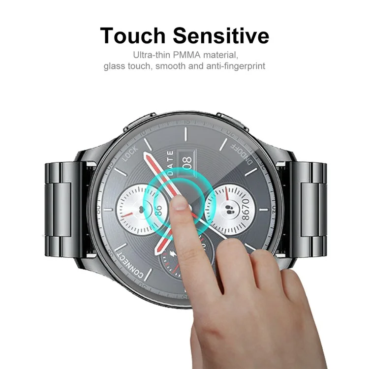 ENKAY HAT PRINCE Pour Huami Amazfit Pop 3R Protecteur d'écran Full Coverage 3D Curved Soft PC Edge+PMMA Film