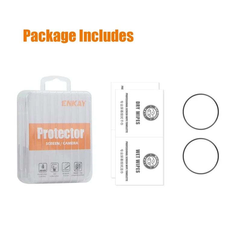 ENKAY HAT PRINCE 2Pcs For Huami Amazfit Pop 3R Screen Protector Full Coverage 3D Curved PC Edge PMMA Clear Film