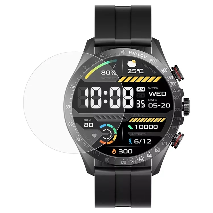 Per Haylou Solar Pro (D37mm) Proteggi schermo in TPU senza bolle, facile installazione, HD chiaro