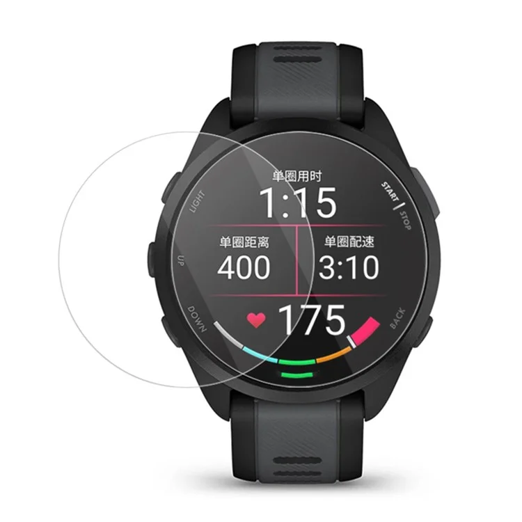 2Peças Para Garmin Forerunner 165 Protetor de Tela de Vidro Temperado 2.5D Arc Edge HD Filme Claro de Relógio