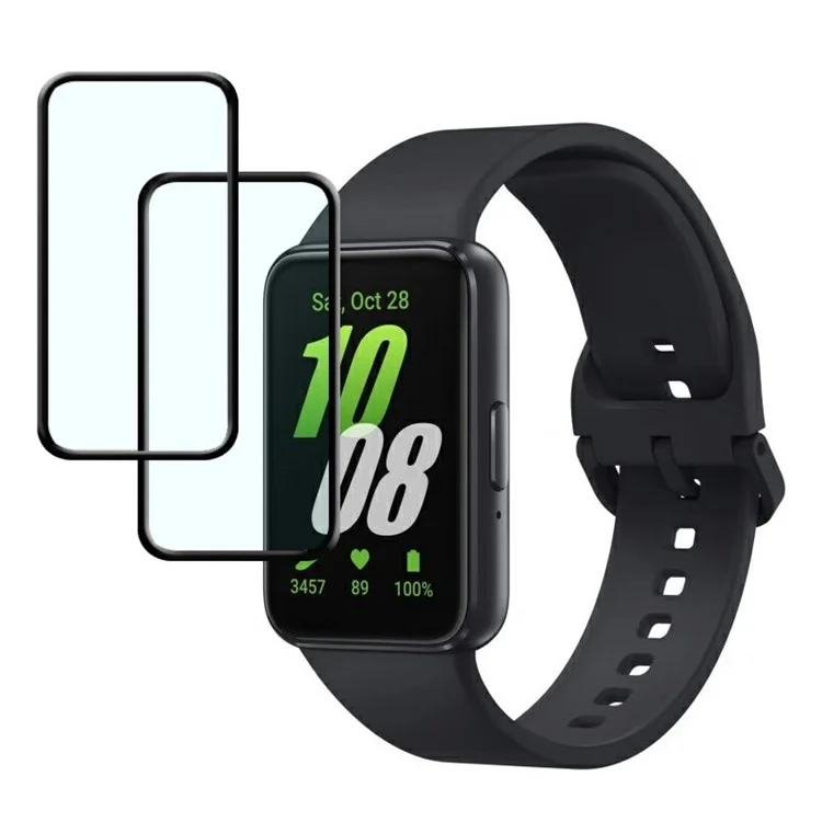 2Pcs  /  Pack For Samsung Galaxy Fit3 R390 Watch Screen Protector PMMA+PC HD Screen Film