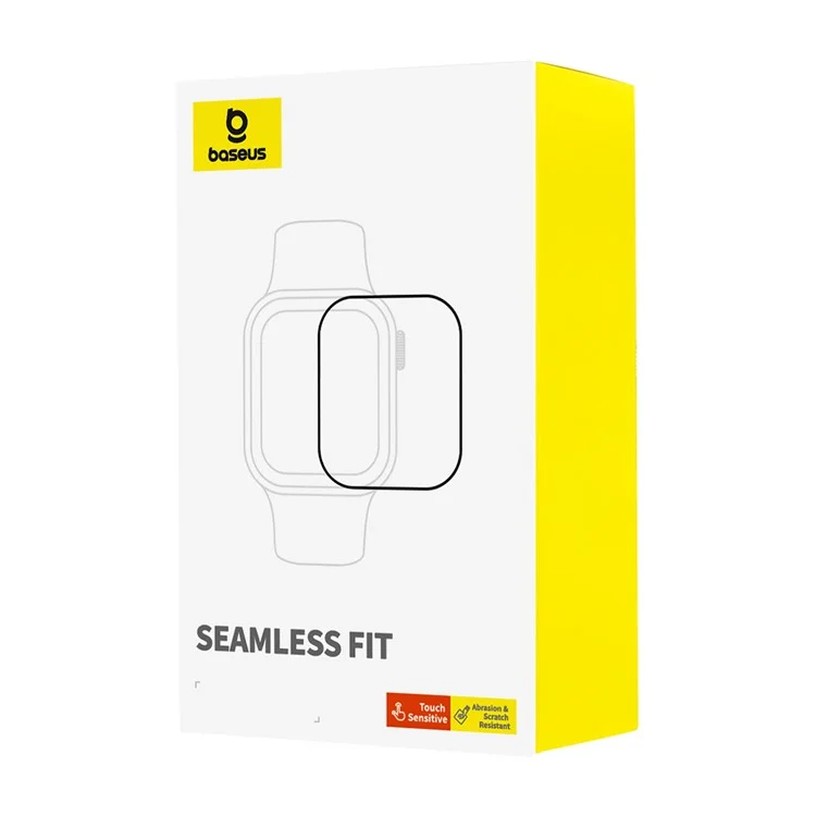 BASEUS Pour Apple Watch Protecteur d'écran Couverture complète Pellicule d'écran incurvée - Pour Apple Watch Series 9 / 8 / 7 41mm
