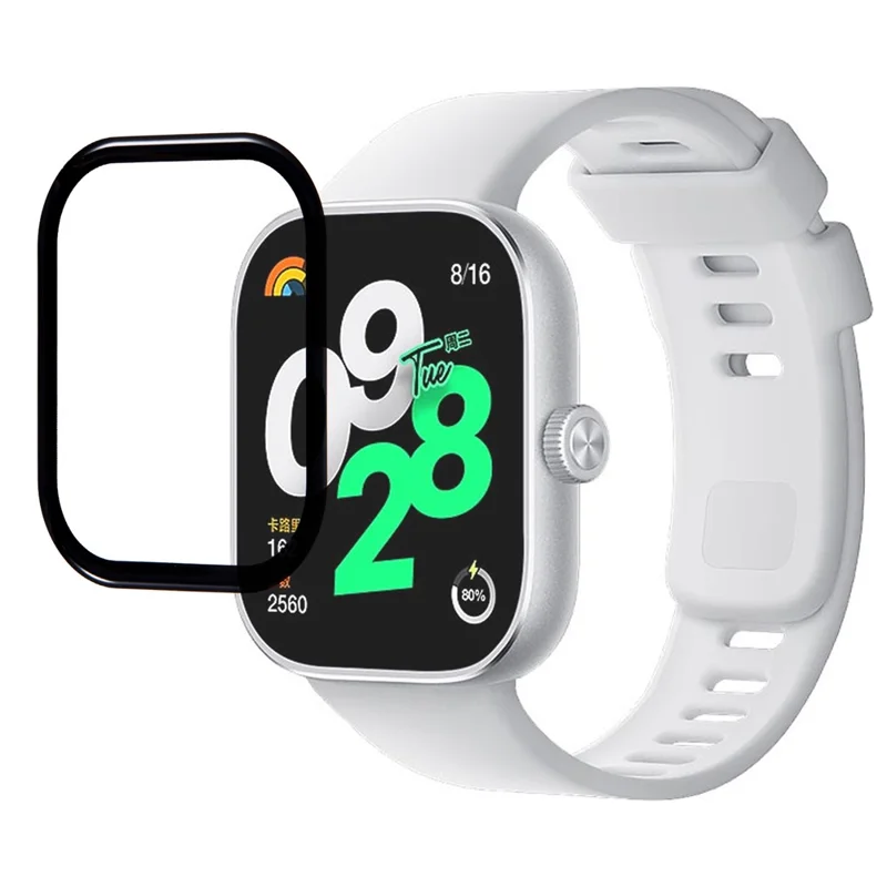 Per Xiaomi Redmi Watch 4 Pellicola Flessibile in PMMA HD Trasparente Protezione Schermo Full Cover Slim Bracciale