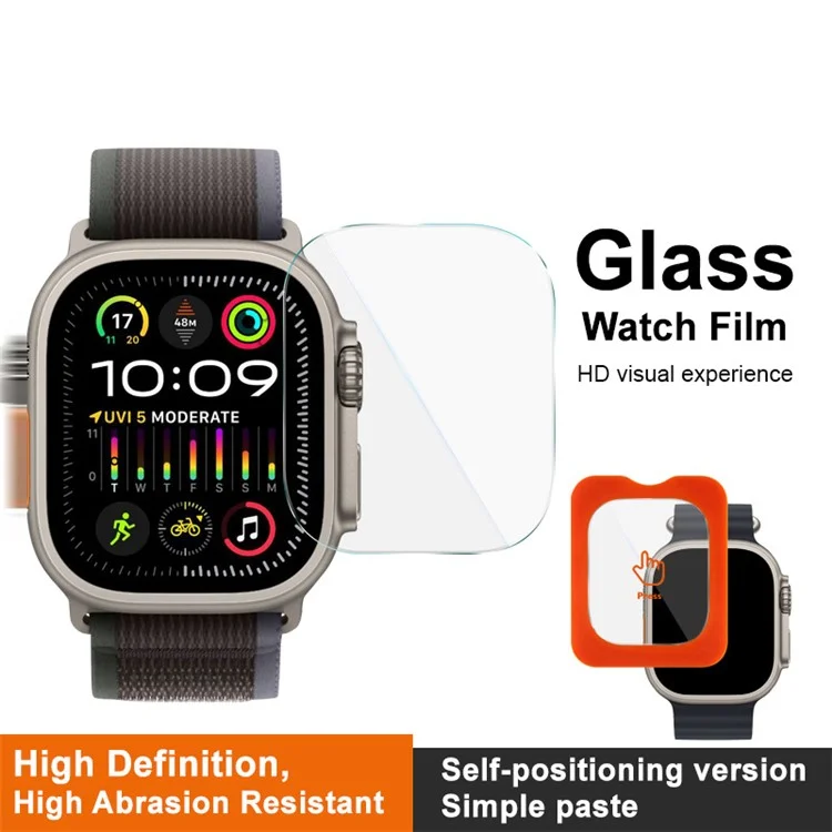 IMAK For Apple Watch Ultra 2 49mm / Ultra 49mm Screen Protector with Alignment Tool Tempered Glass Film