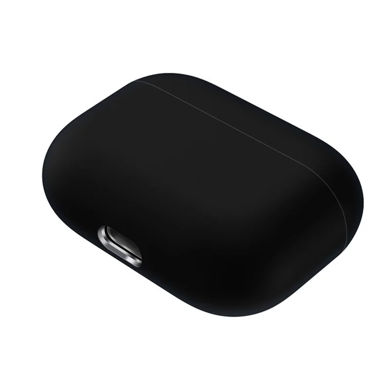 Solid Color Silicone Protective Case for Airpods Pro - Black