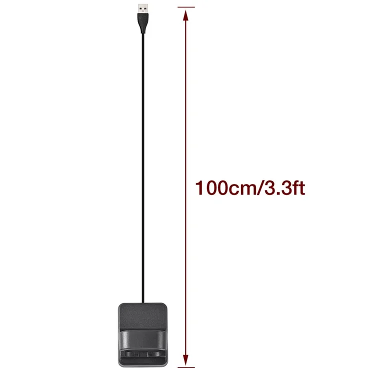 Square Base Charger Docking Cradle Station with USB Cable for Fitbit Versa 2