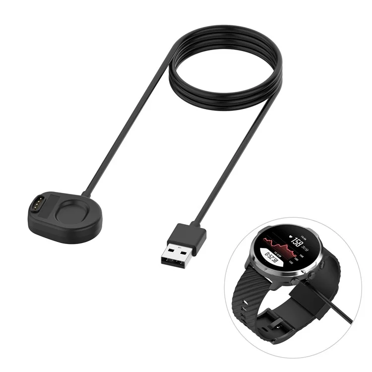 Cavo di ricarica USB magnetico per la sincronizzazione dei dati, 100 cm, per Suunto 7 Smart Watch