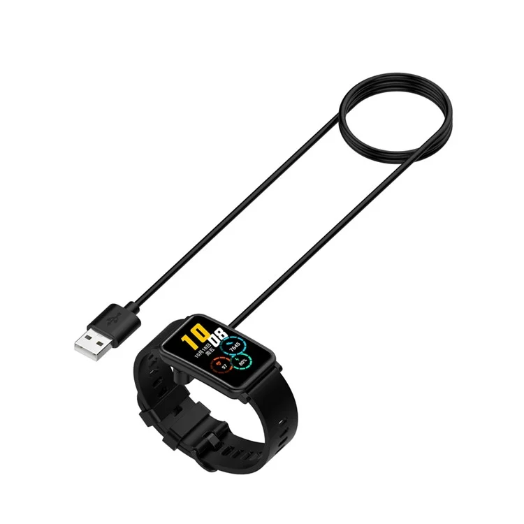 Магнитный USB-кабель для зарядки 1M для Huawei Band 8 / Watch Fit Special Edition B39 / S-TAG / Watch Fit 2 / Children's Watch 4X / Watch 4 Pro / Watch Fit / Band 7 / Honor Watch ES / Honor Band 6 - черный