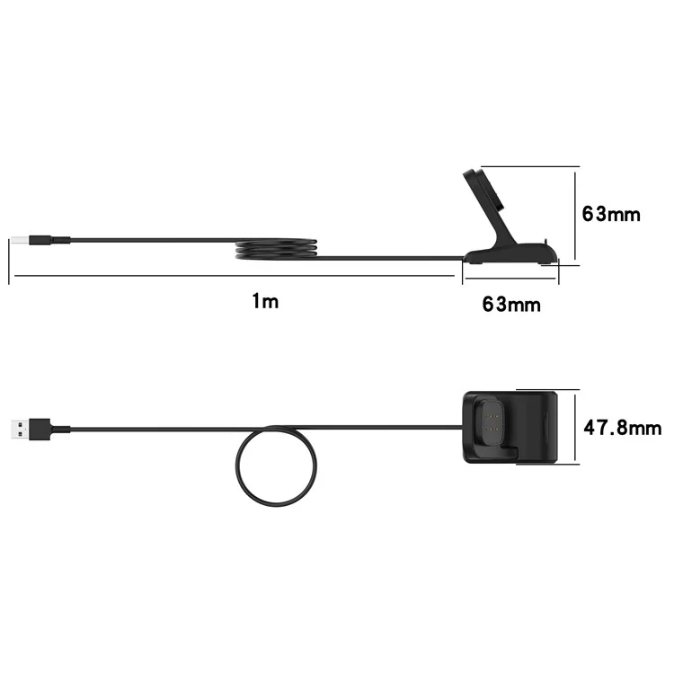 1m USB Ladegerät Dockkabel Für Fitbit Versa 3/Sense