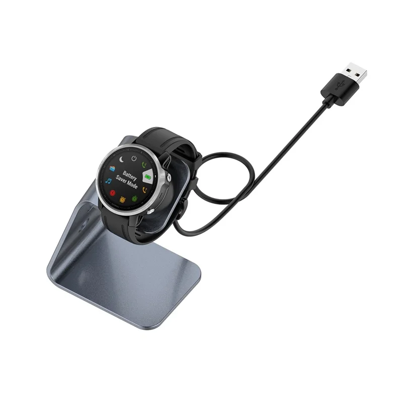 Charging Dock Stand Station Cradle Holder with 1.5M USB Cable for Garmin Fenix 7/Fenix 7S/Fenix 7X/Forerunner 745/Fenix 6/Fenix 6X/Fenix 6S - Grey