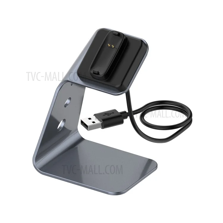 Ladekrads-Dockingstation mit 1,5 m USB-Kabel für Fitbit Inspire 2/Ace3 - Grau