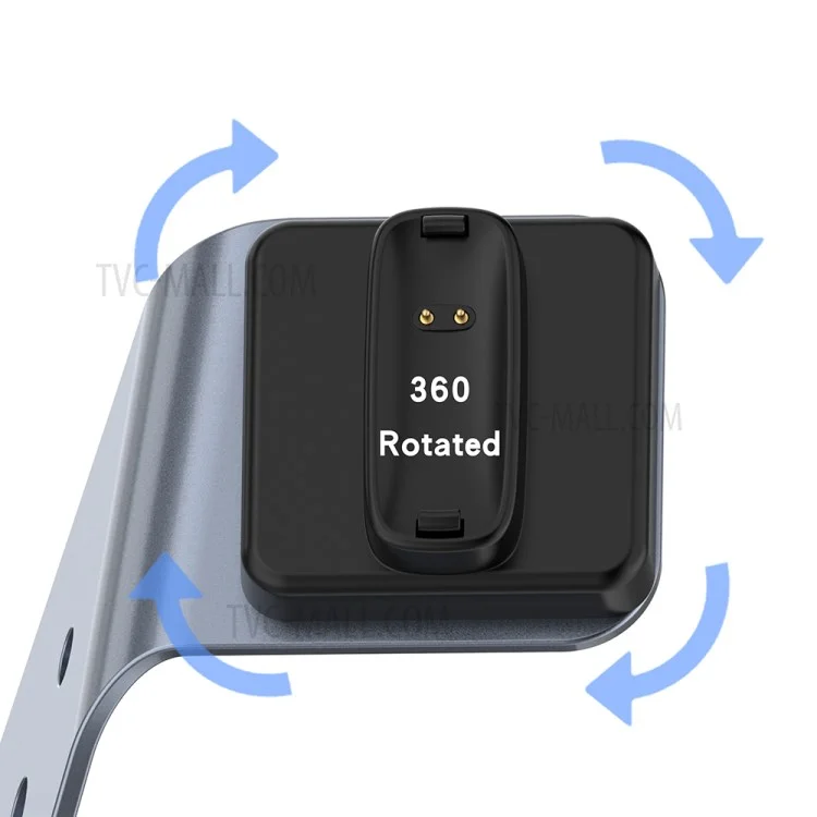 Ladekrads-Dockingstation mit 1,5 m USB-Kabel für Fitbit Inspire 2/Ace3 - Grau
