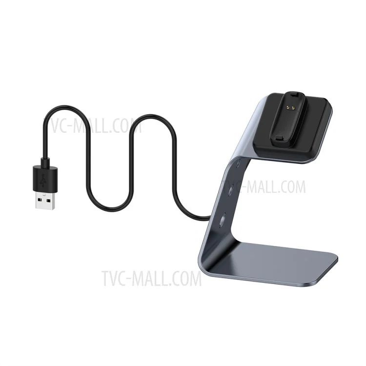 Ladekrads-Dockingstation mit 1,5 m USB-Kabel für Fitbit Inspire 2/Ace3 - Grau