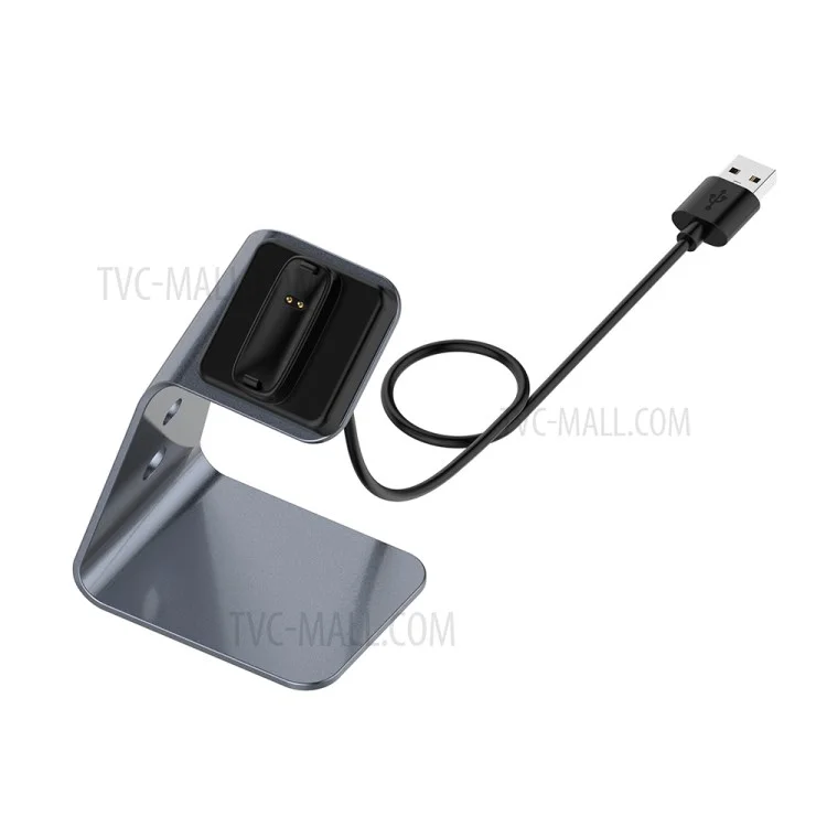 Ladekrads-Dockingstation mit 1,5 m USB-Kabel für Fitbit Inspire 2/Ace3 - Grau