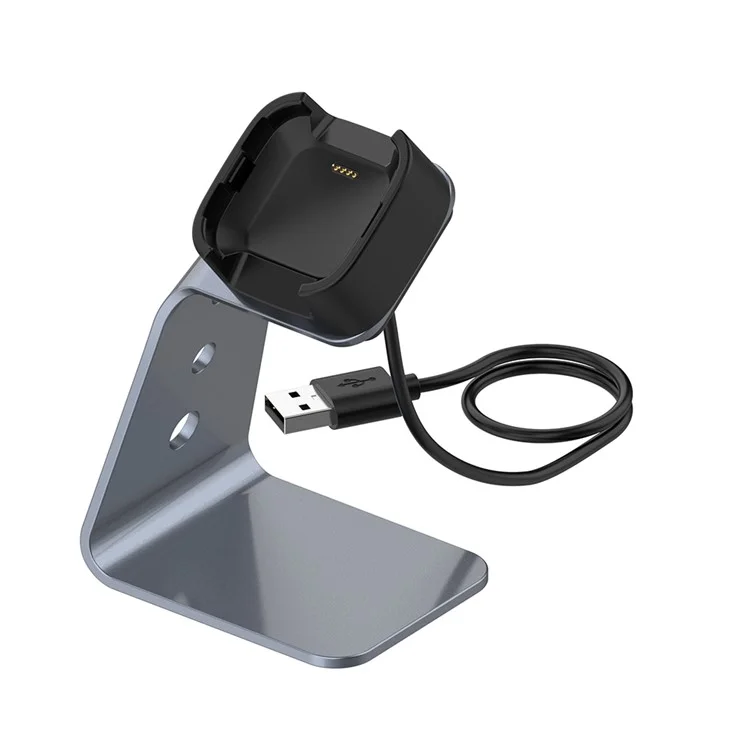 Charging Dock Station Base Cradle with 1.5M USB Cable for Fitbit Versa 2/Versa 2 SE - Grey