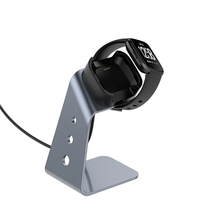 Charging Dock Station Base Cradle with 1.5M USB Cable for Fitbit Versa 2/Versa 2 SE - Grey