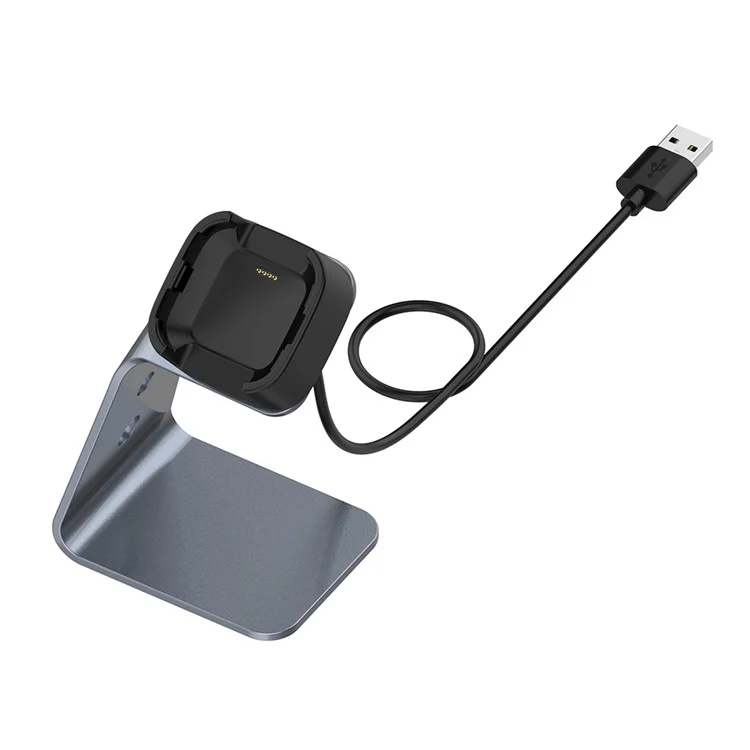 Charging Dock Station Base Cradle with 1.5M USB Cable for Fitbit Versa 2/Versa 2 SE - Grey