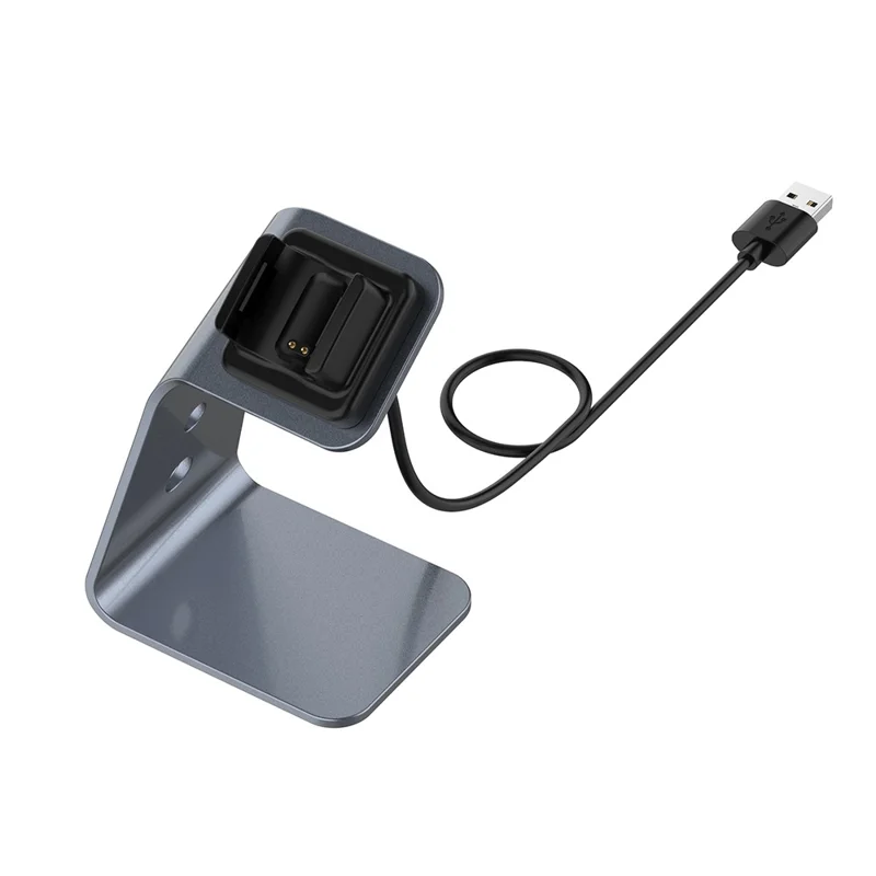 Charger Stand Charging Cable Dock Station Base Cradle with 1.5M USB Cable for Fitbit Charge 4/3/3 SE - Grey