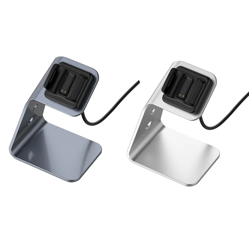 Charger Stand Charging Cable Dock Station Base Cradle with 1.5M USB Cable for Fitbit Charge 4/3/3 SE - Grey