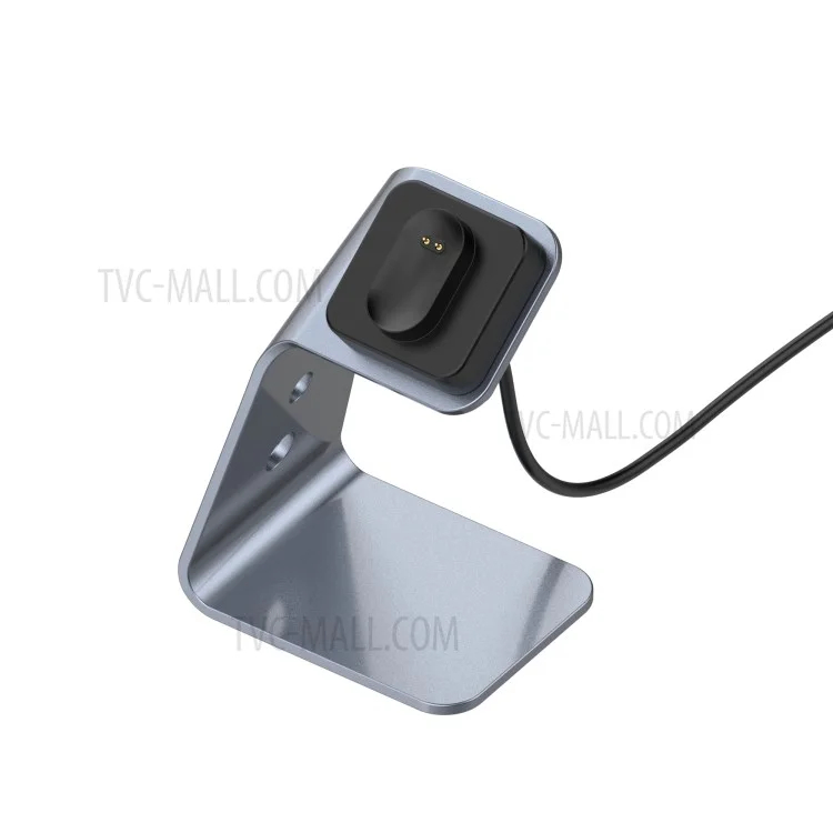 Supporto di ricarica dock per caricabatterie in lega di alluminio per Fitbit Inspire/Inspire HR/Ace2 Smart Bracelet - Grigio