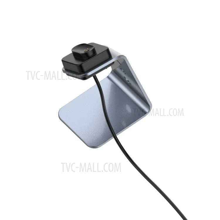 Supporto di ricarica dock per caricabatterie in lega di alluminio per Fitbit Inspire/Inspire HR/Ace2 Smart Bracelet - Grigio