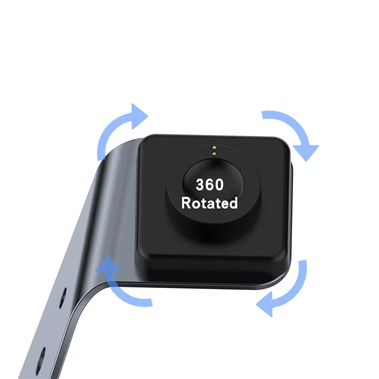 Smartwatch Aluminum Aluman Charging Stand Desktop Mount Com Cabo de 1,5m Para Fóssil Gen5/Gen 4 - Cinza