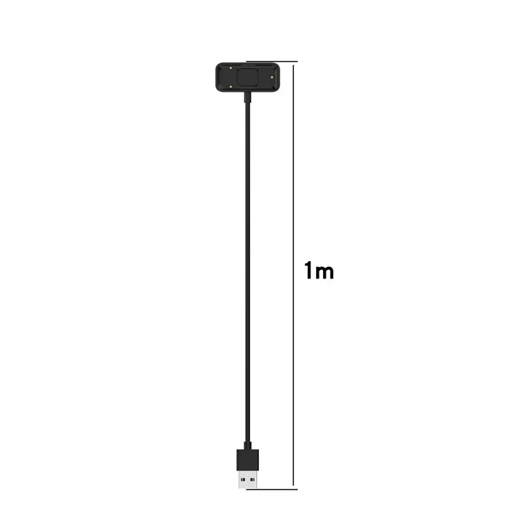 1.0M USB Charging Cable Magnetic Smart Watch Charger for Withings Pulse Hr - Black