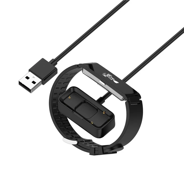 1.0M USB Charging Cable Magnetic Smart Watch Charger for Withings Pulse Hr - Black