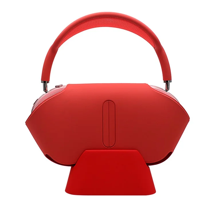 Silicone Charging Desktop Stand Para Airpods Max - Vermelho