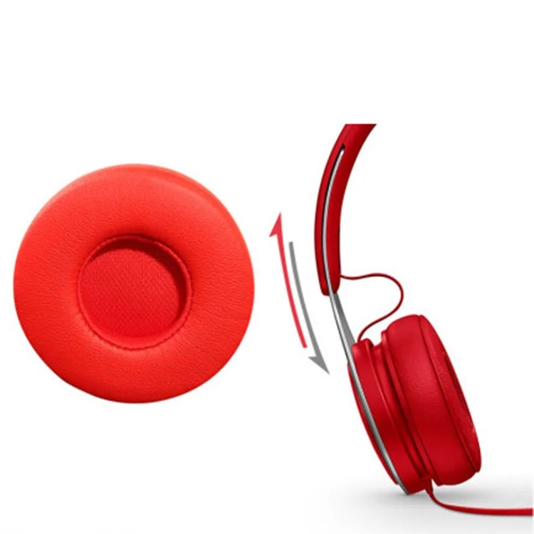 1 Par de Reemplazo Eapads Armuffs Chuching Para Auriculares EP Beats EP - Rojo