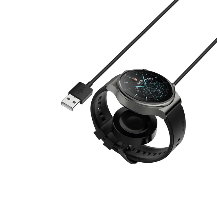 USB -ladedock -stand -magnet -ladegerät Für Huawei Watch GT2 Pro / Beobachten Sie GT2 Ekg - Schwarz