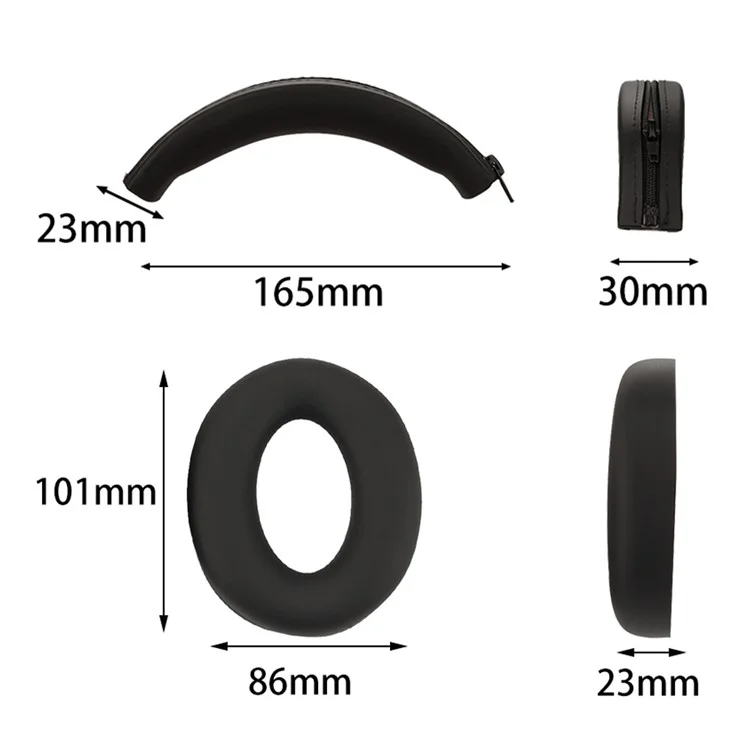 Для силиконового чехла SoundPEATS Space Headset, Bluetooth-наушники, чехлы для ушей с головной стяжкой - черные