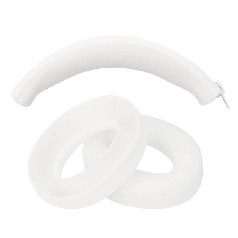 For SoundPEATS Space Headset Silicone Case Bluetooth-compatible Earphone Ears Caps with Head Beam Cover - White