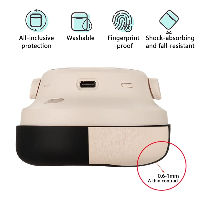 For SoundPEATS Space Headset Silicone Case Bluetooth-compatible Earphone Ears Caps with Head Beam Cover - White