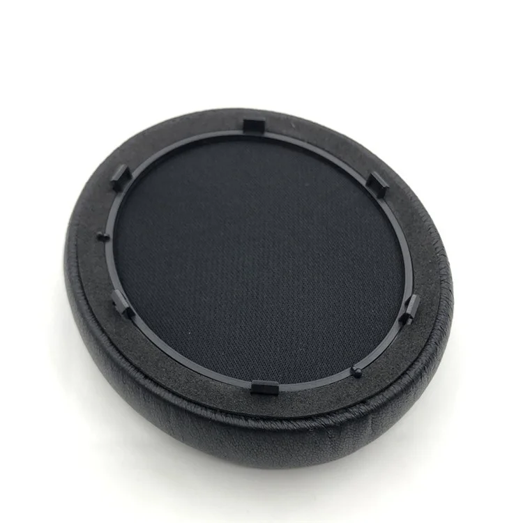 1Pair For Anker Soundcore Space Q45 Earpads Bluetooth-compatible Headset Protein Leather Ear Cushions - Black