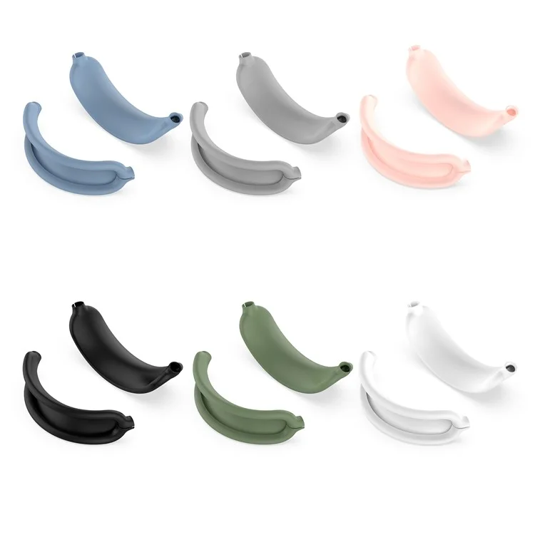 Copertura per fascia di cuffie in silicone per sostituzione cuscinetto per AirPods Max 2 / AirPods Max - Bianco