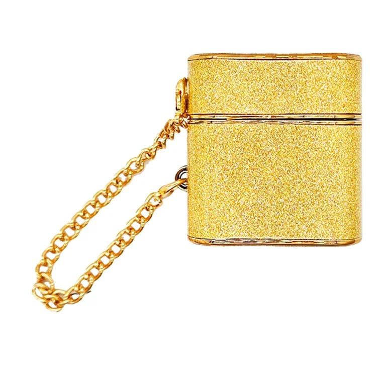 For Apple AirPods with Charging Case (2016) / (2019)  /  AirPods with Wireless Charging Case (2019) Glitter Powder Bluetooth-compatible Earphone Cover - Yellow