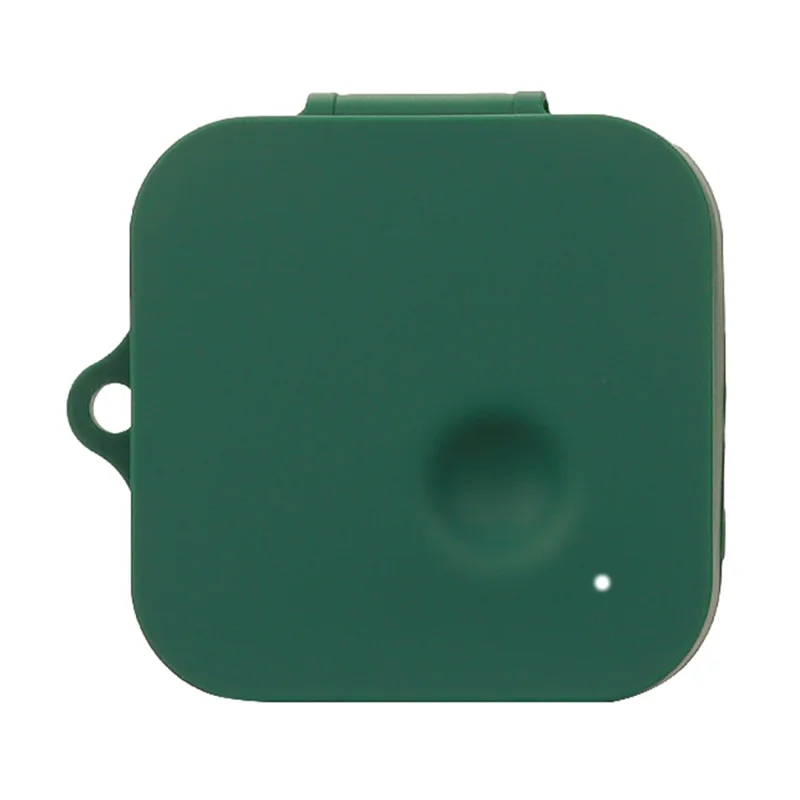 For Nothing Ear (R)-Ear 2024 Silicone Case Anti-Scratch Wireless Earphone Cover with Hanging Buckle - Blackish Green