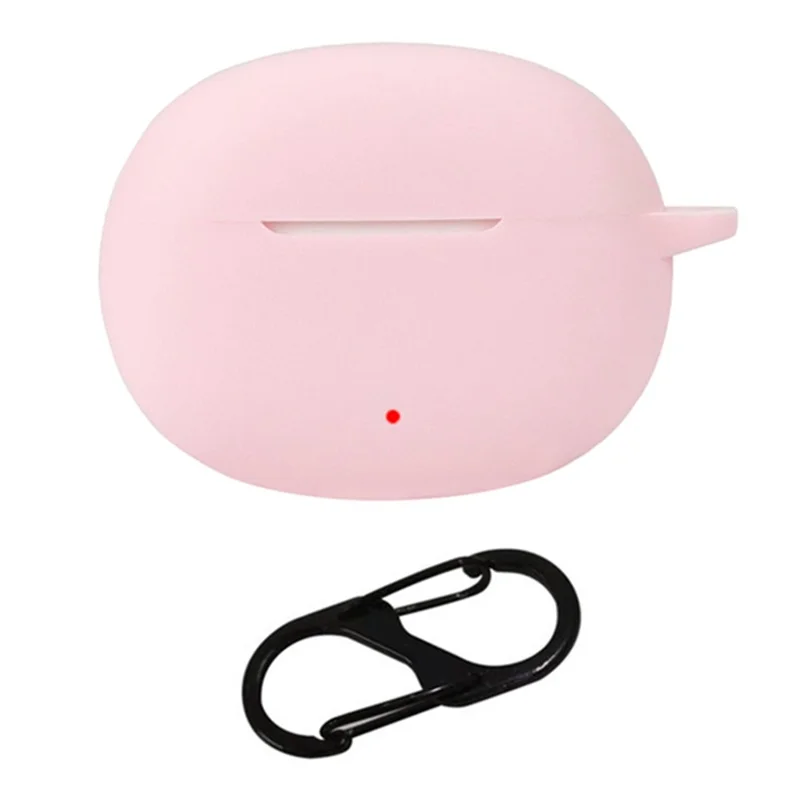 For HONOR CHOICE Earbuds X5 Anti-Scratch Silicone Case Wireless Headset Cover with Hanging Buckle - Pink