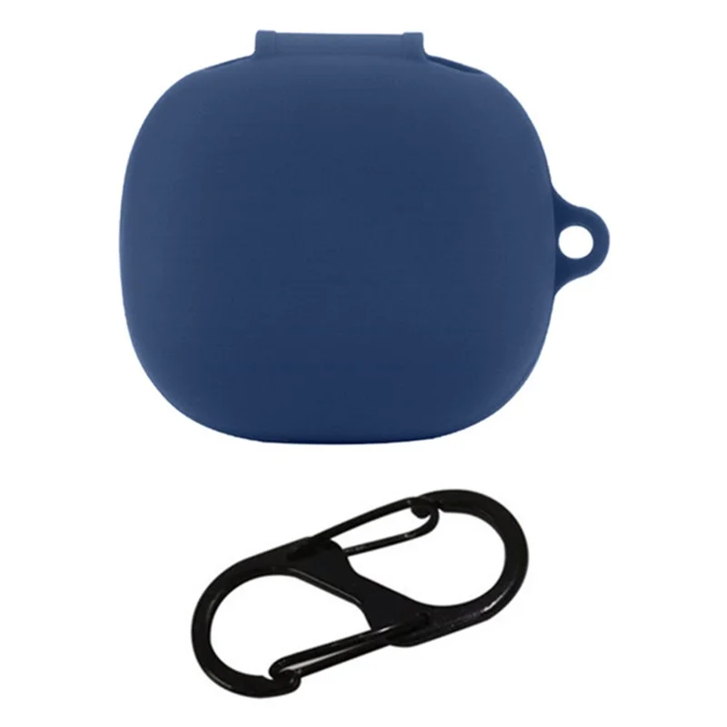 Para Anker Soundcore P25i Capa de Silicone Auricular Bluetooth Anti-Arranhões Manga com Fivela Anti-Perda - Azul Escuro