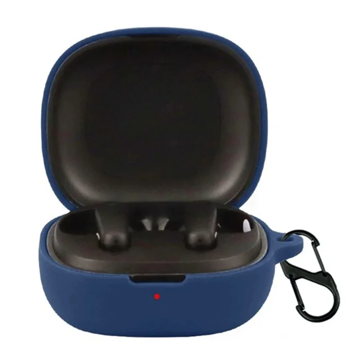 For Anker Soundcore P25i Silicone Cover Bluetooth-compatible Earphone Anti-scratch Sleeve with Anti-lost Buckle - Yellow