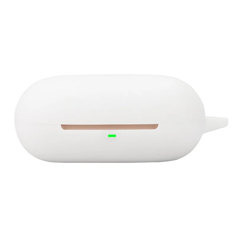 For Edifier Evo Open Headset Silicone Case Anti-Scratch Wireless Earphone Cover with Buckle - White