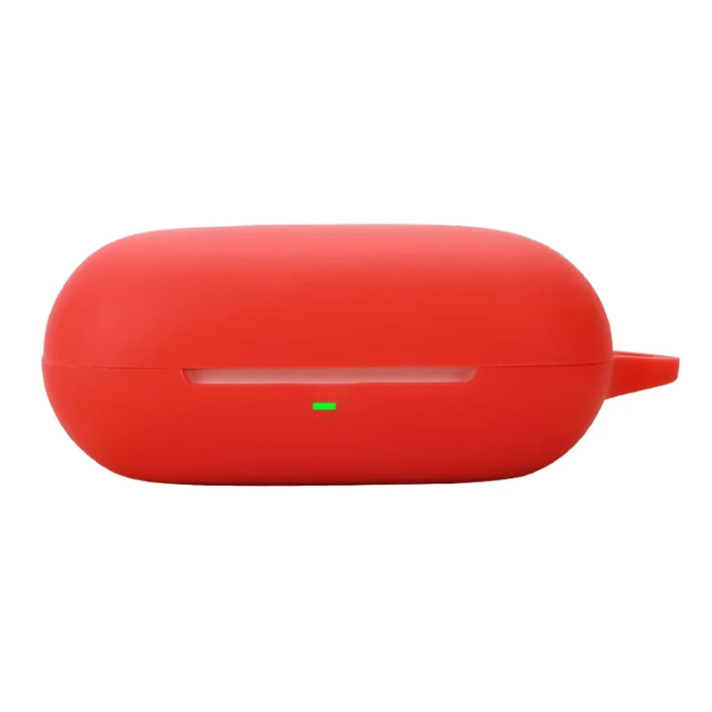 For Edifier Evo Open Headset Silicone Case Anti-Scratch Wireless Earphone Cover with Buckle - Red