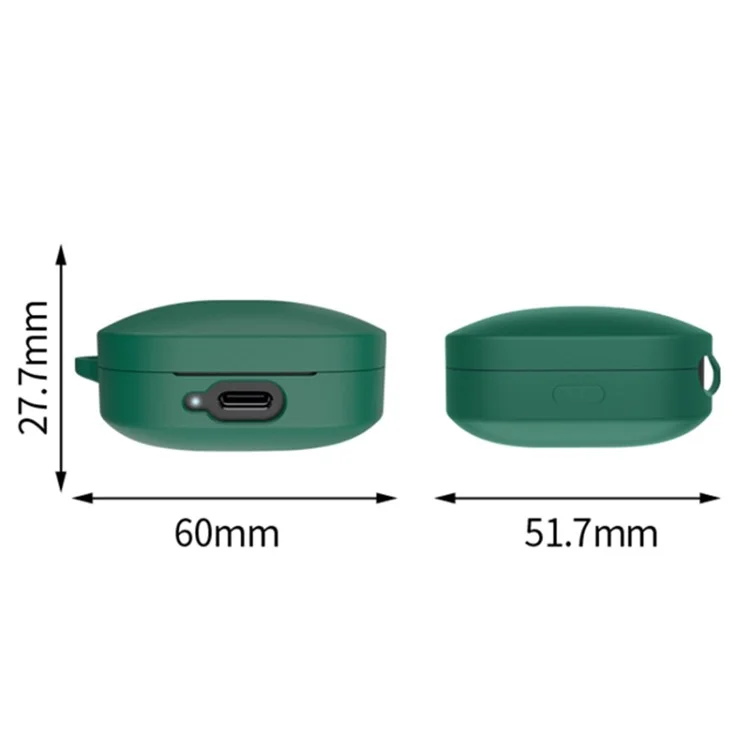 Pour Xiaomi Redmi Buds 6 Active Silicone Headset Case Anti-Scratch Earphone Cover Sleeve - Vert