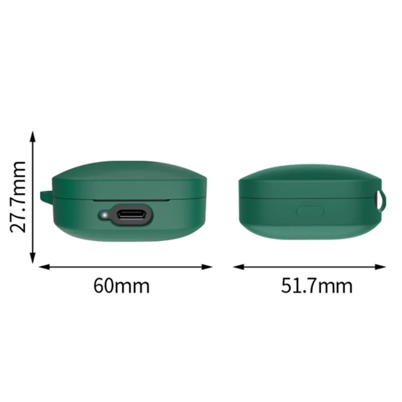 For Xiaomi Redmi Buds 6 Active Silicone Headset Case Anti-Scratch Earphone Cover Sleeve - Blue