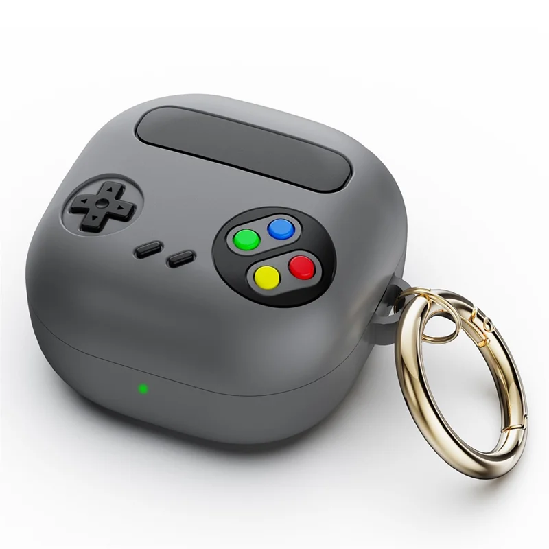 Per Samsung Galaxy Buds Live / Buds Pro / Buds Pro 2 Silicone Case Retro Game Console Design Headset Cover - Grey